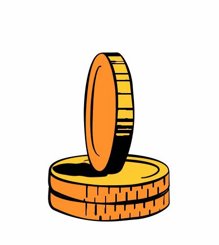 The spinning coin — animated illustration for trivago